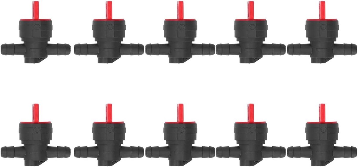 10 Stks Brandstof Afsluitklep, 1/4 Inline Brandstof Afsluitklep Gas Brandstof Kleine Motor Aan Uit Brandstof Schakelaar Kraan voor 494768 5091H 5091K 697947 Grasmaaier Tractor