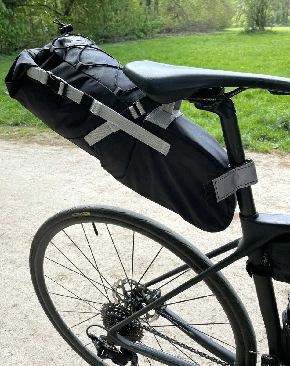 Merkloze waterdichte fietstas onder het zadel - 8L