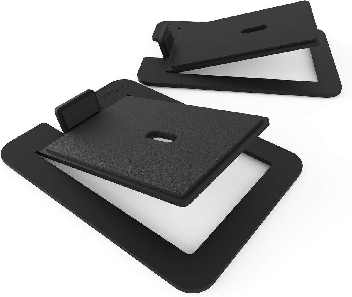 Desktop luidsprekerstandaards set van 2 - zwart - voor grote luidsprekers - verbeterde geluidsweergave - ShopVlot