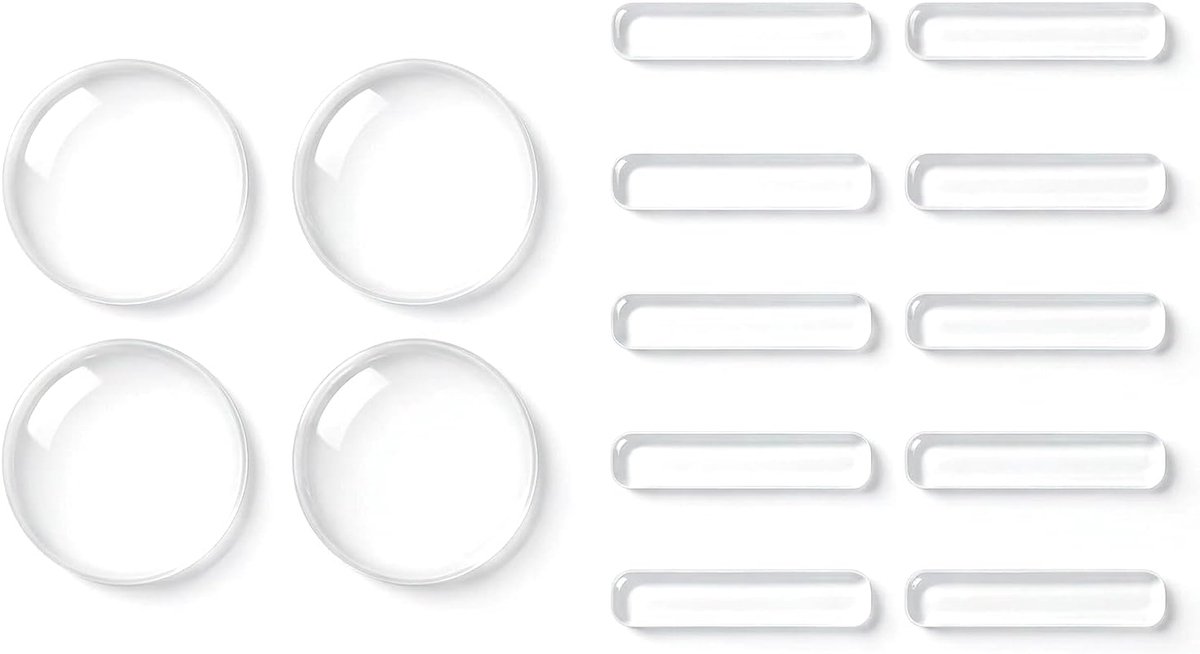 Deurstoppers set 14 stuks - transparant siliconen - wandbescherming voor meubels - voorkomt schade aan muren - ShopVlot