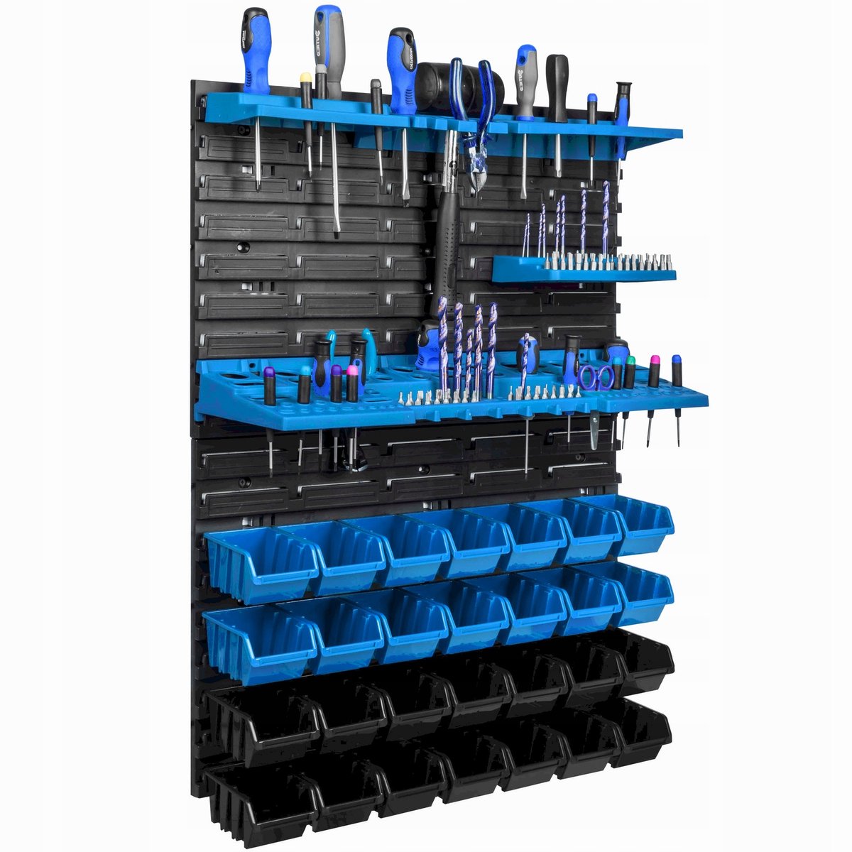 Gereedschapsbord 58x78cm met 28 Bakken en 3 Planken