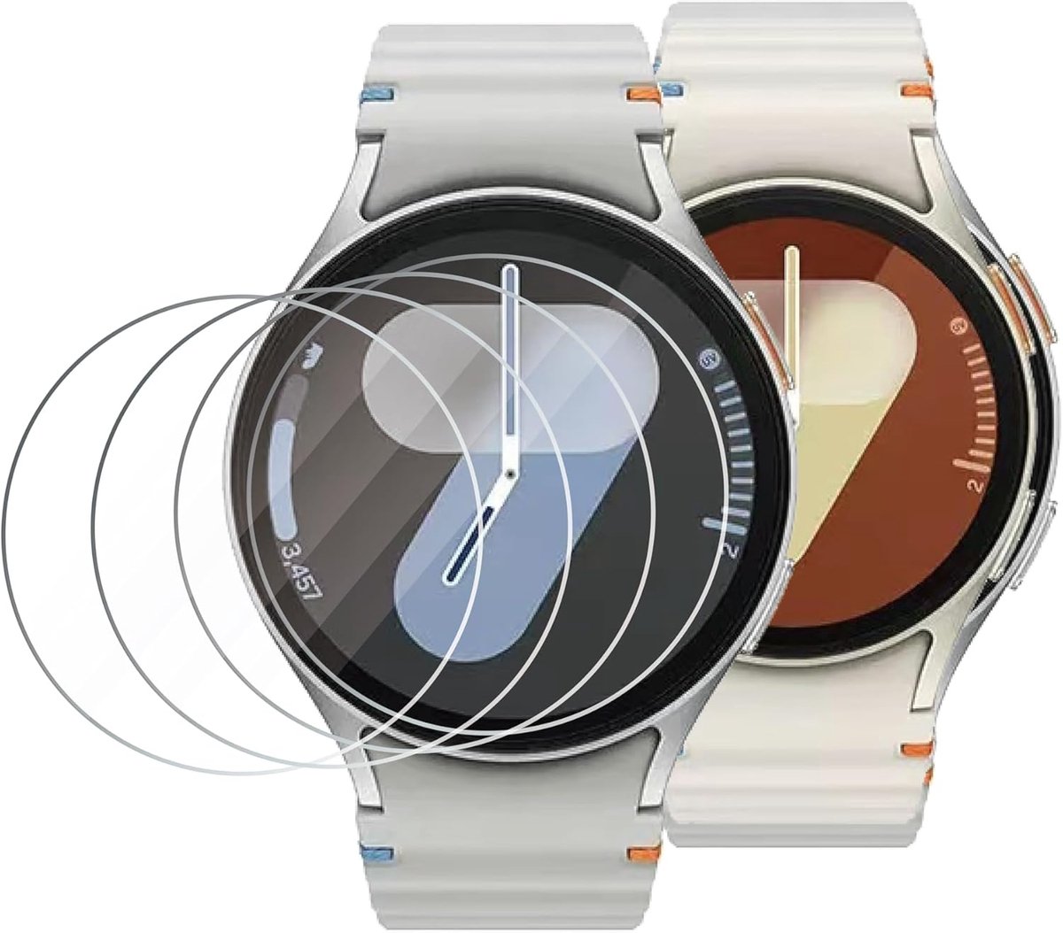 Displaybeschermfolie 40 mm - krasbestendig gehard glas - anti-bubbel en anti-vingerafdruk - ShopVlot