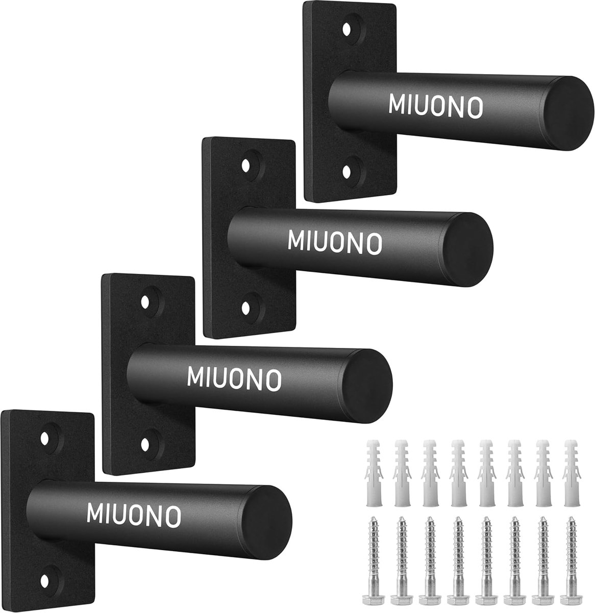 Gewichtsplaathouder 2 inch - wandgemonteerd - 4 pack - perfecte opslag voor halterschijven - ShopVlot
