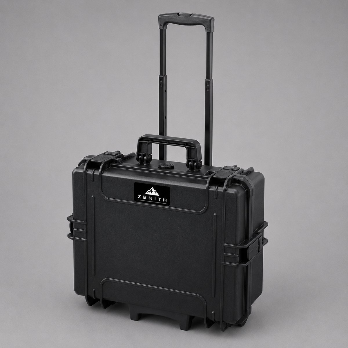 ZENITH Cases ZC5050CFT – Hardcase met plukschuim en Trolley – Zwart