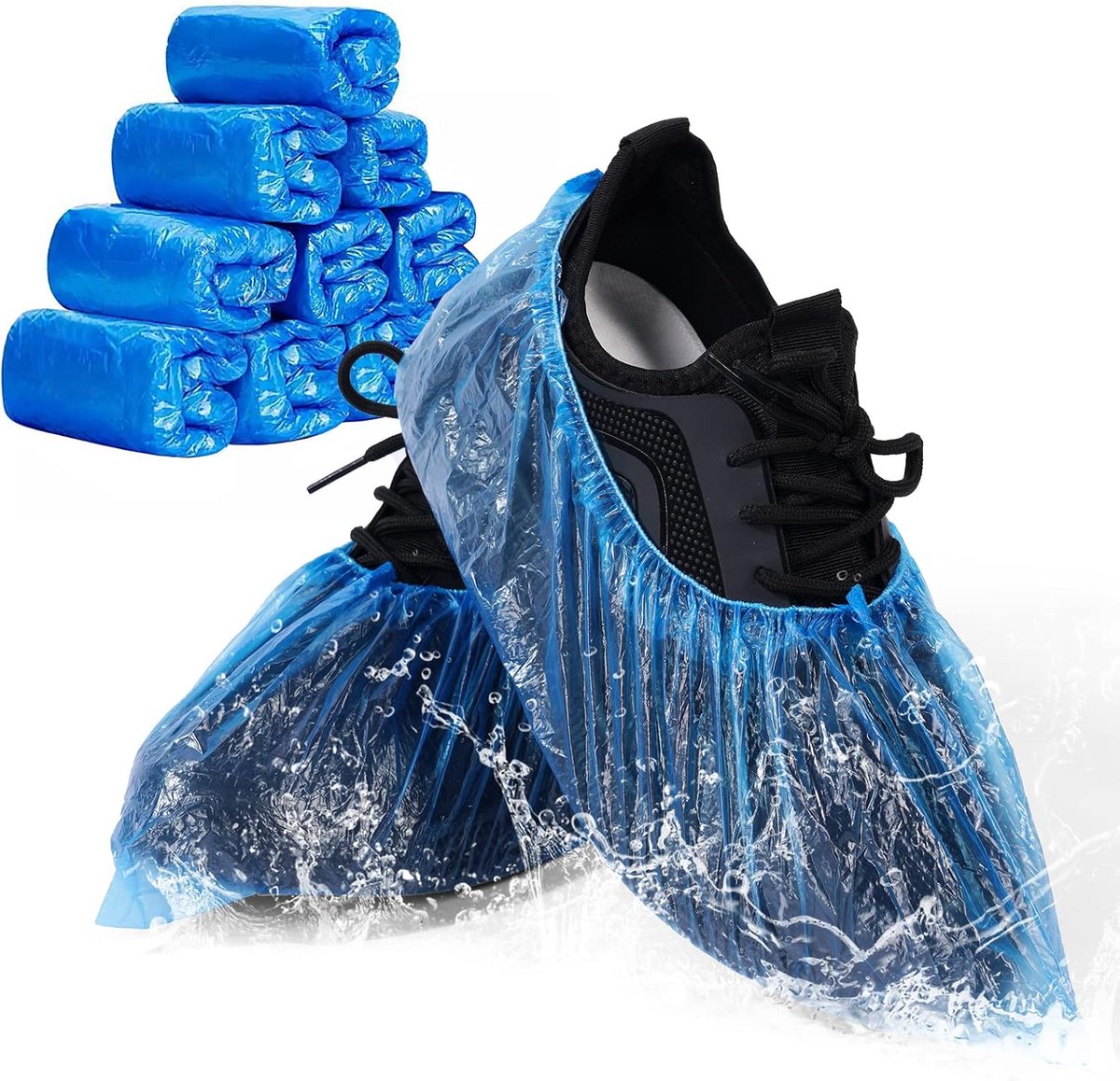 Plastic overschoenen - wegwerp - milieuvriendelijk - waterdicht en antislip voor schone vloeren - SnelShoppen