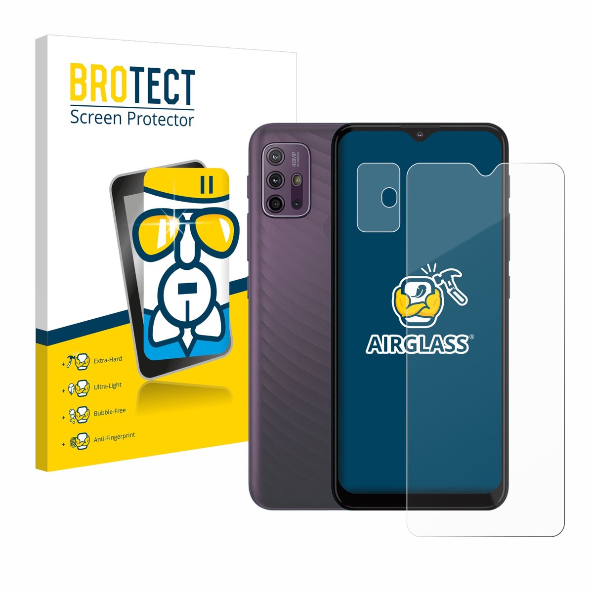 Screenprotector voor Motorola Moto G10 (Voor+Camera) Beschermglas transparant