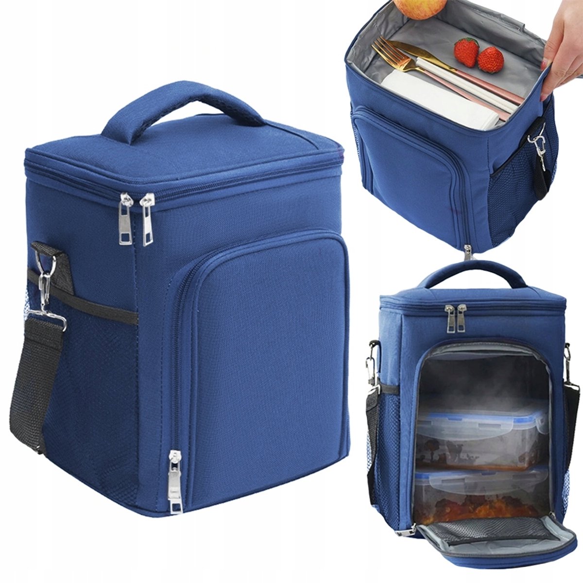 Isolatietas Koeltas Strandtas Picknicktas Lunchbox 12L Blauw