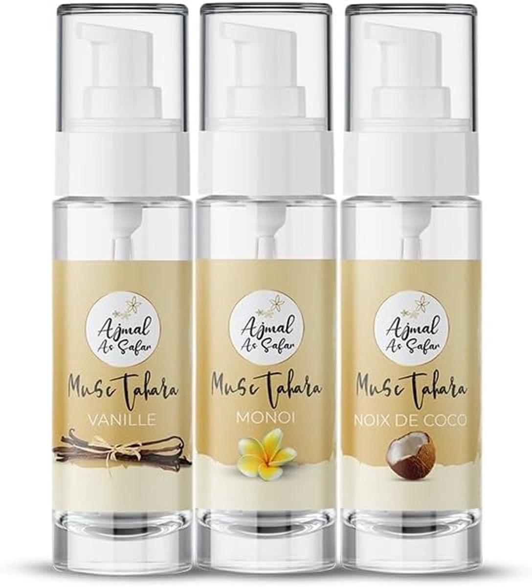 Musc Blanc Intime 3-pack - Vanilla Monoï Coco - 48 uur frisheid - Natuurlijk geurverfrisser - ShopVlot