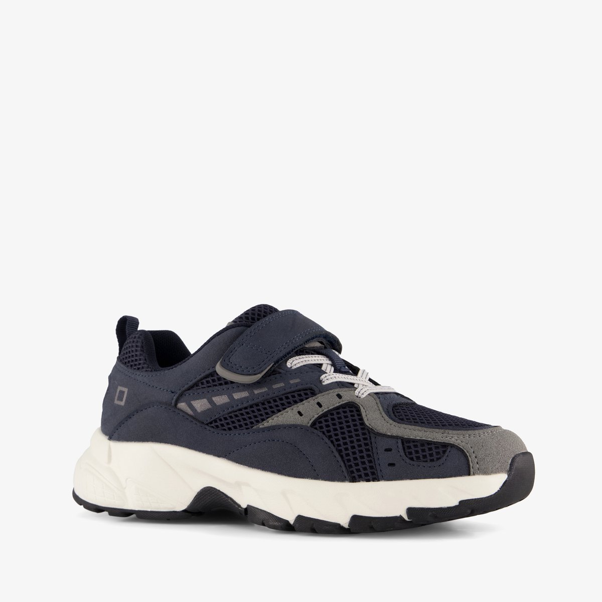 Blue Box jongens dad sneakers donkerblauw grijs - Maat 35 - Uitneembare zool