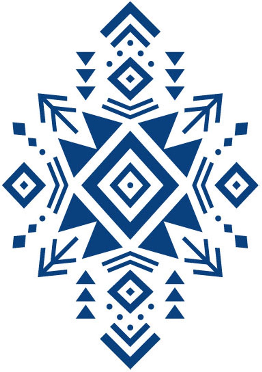 Tijdelijke tattoo Tribal spiritueel 2 weken