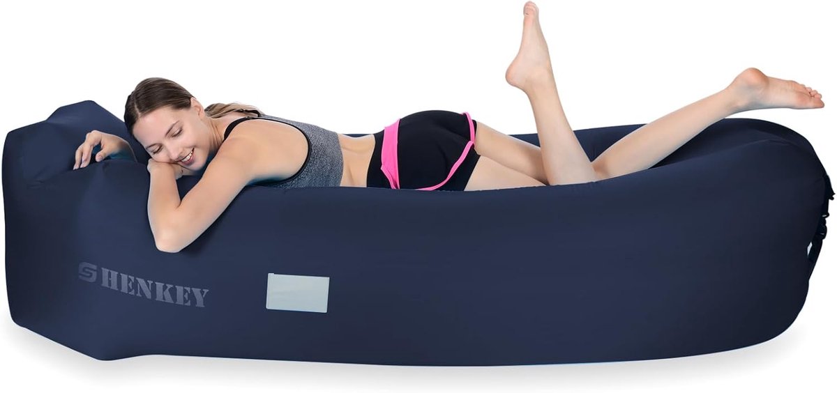 Opblaasbare Lounger - Waterdicht en Anti-Lek - Perfect voor Camping en Strandfeesten - ShopVlot