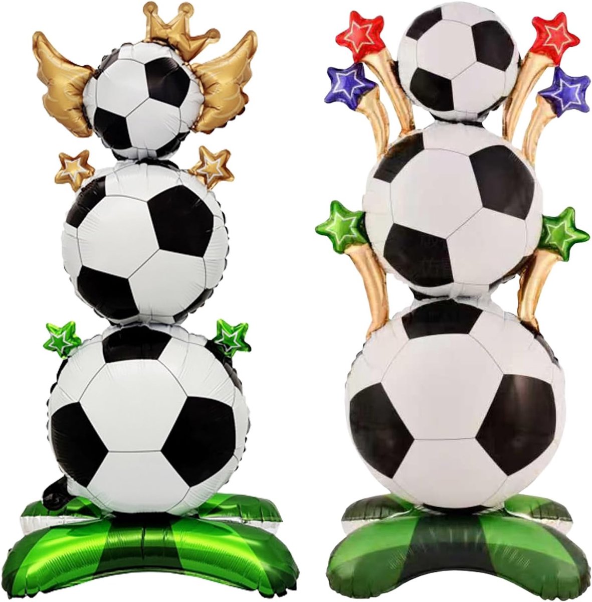 Voetbalballonnen XXL - Aluminium folie - 3D design - Perfect voor feestdecoratie - ShopVlot
