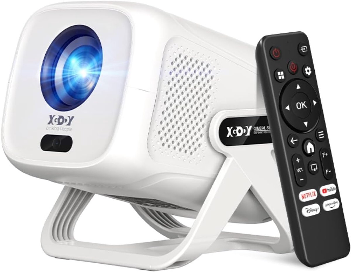 Beamer 1080P FHD - 4K ondersteund - Netflix compatibel - Draagbare projector voor mobiele telefoon - ShopVlot