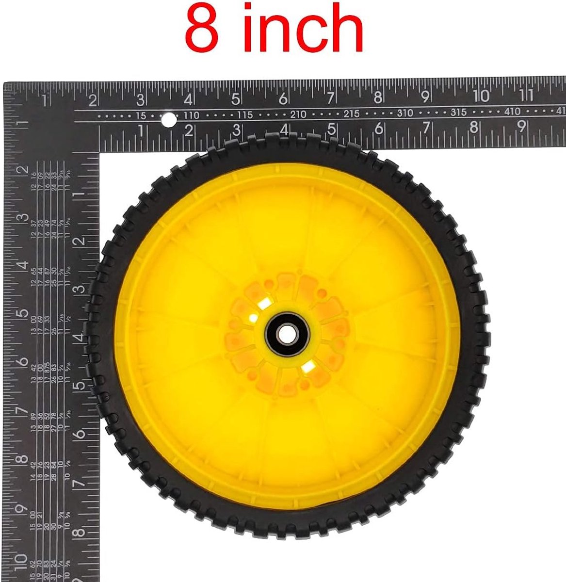 Grasmaaierwielen 8" - Vervangset voor John Deere - Inclusief 2 wielen - Voor optimale maaikwaliteit - ShopVlot