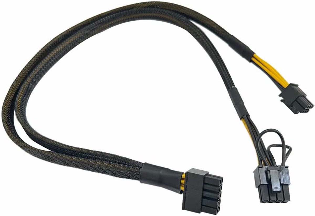 PCIE stroomkabel 10 pins naar 6+8 pins - SATA driver adapter - 50 cm lengte - vervanging voor HP Proliant - ShopVlot