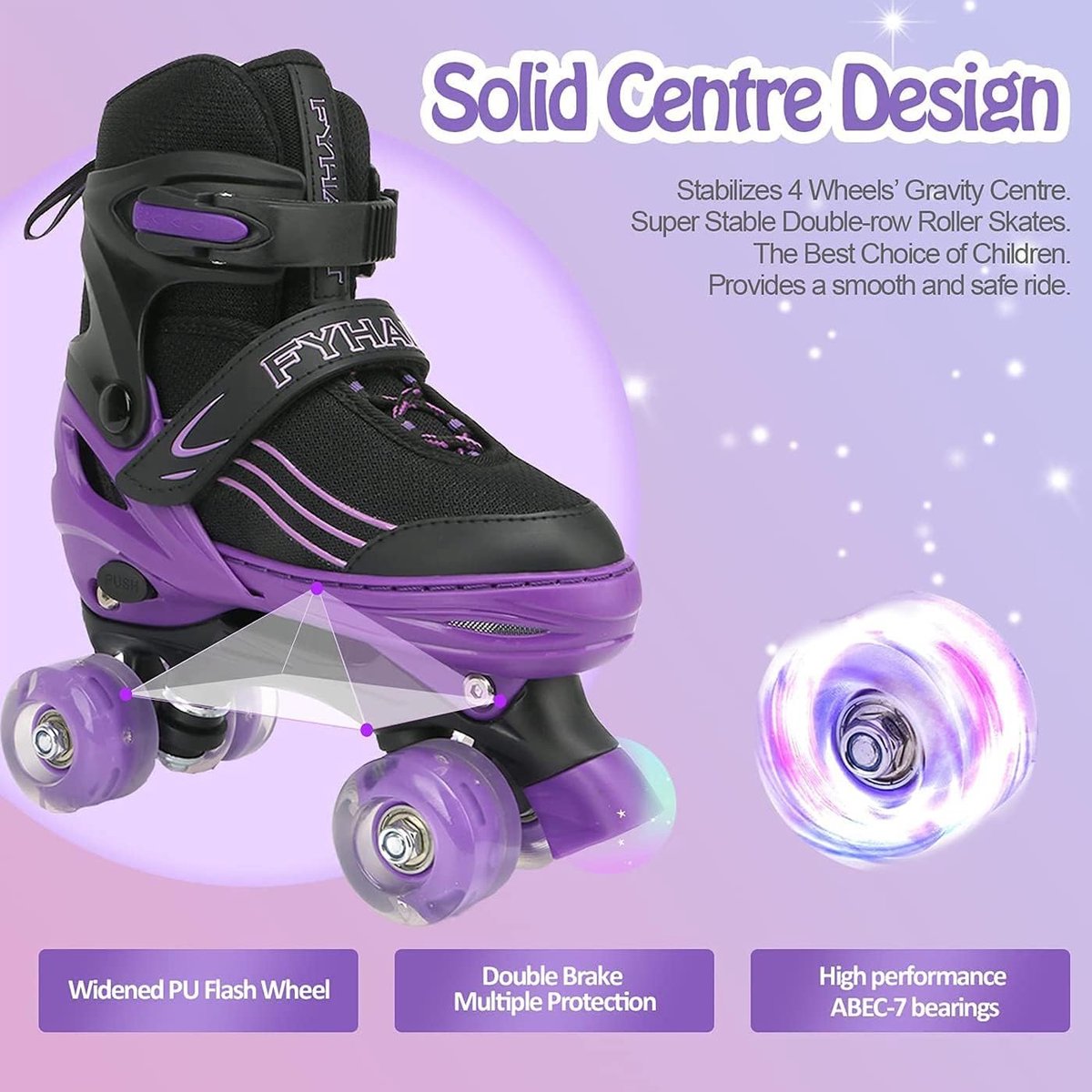 Roller skates voor kinderen - verstelbaar - lichtgevende wielen - perfect voor binnen en buiten - ShopVlot