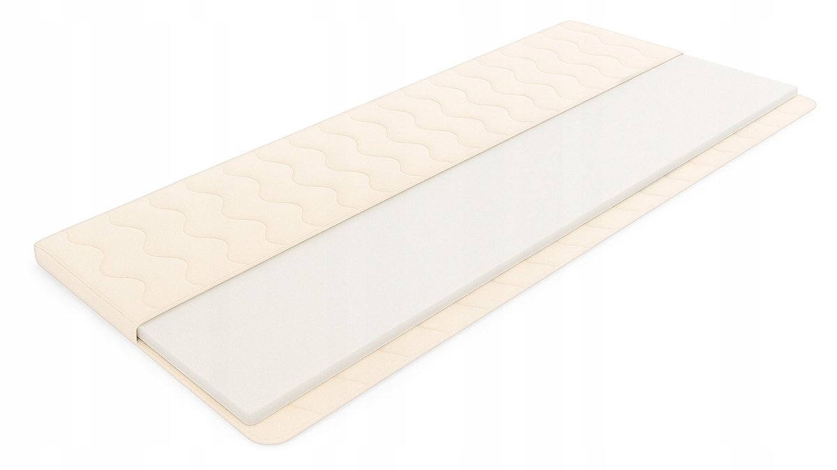 Merkloze Topper Matras 80x200 cm - Zacht Schuim, 3 cm Hoogte