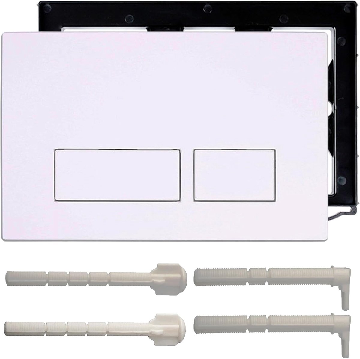 Toilet drukplaat - wit - compatibel met Geberit Sigma, UP300 en UP320 - eenvoudig te installeren - ShopVlot
