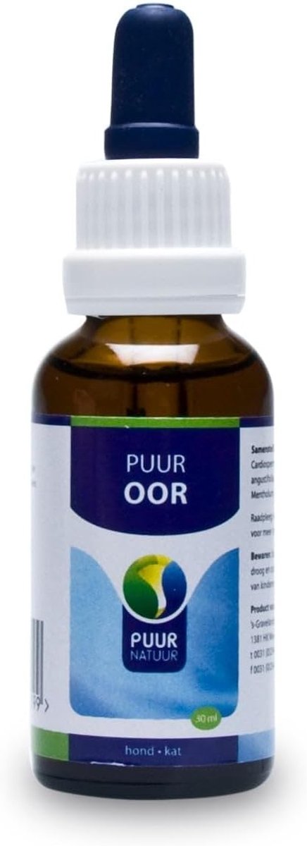 PUUR Auris 30 ml - Natuurlijke oordruppels - Ondersteunt gehoor - Voor een gezonde oorgang - ShopVlot