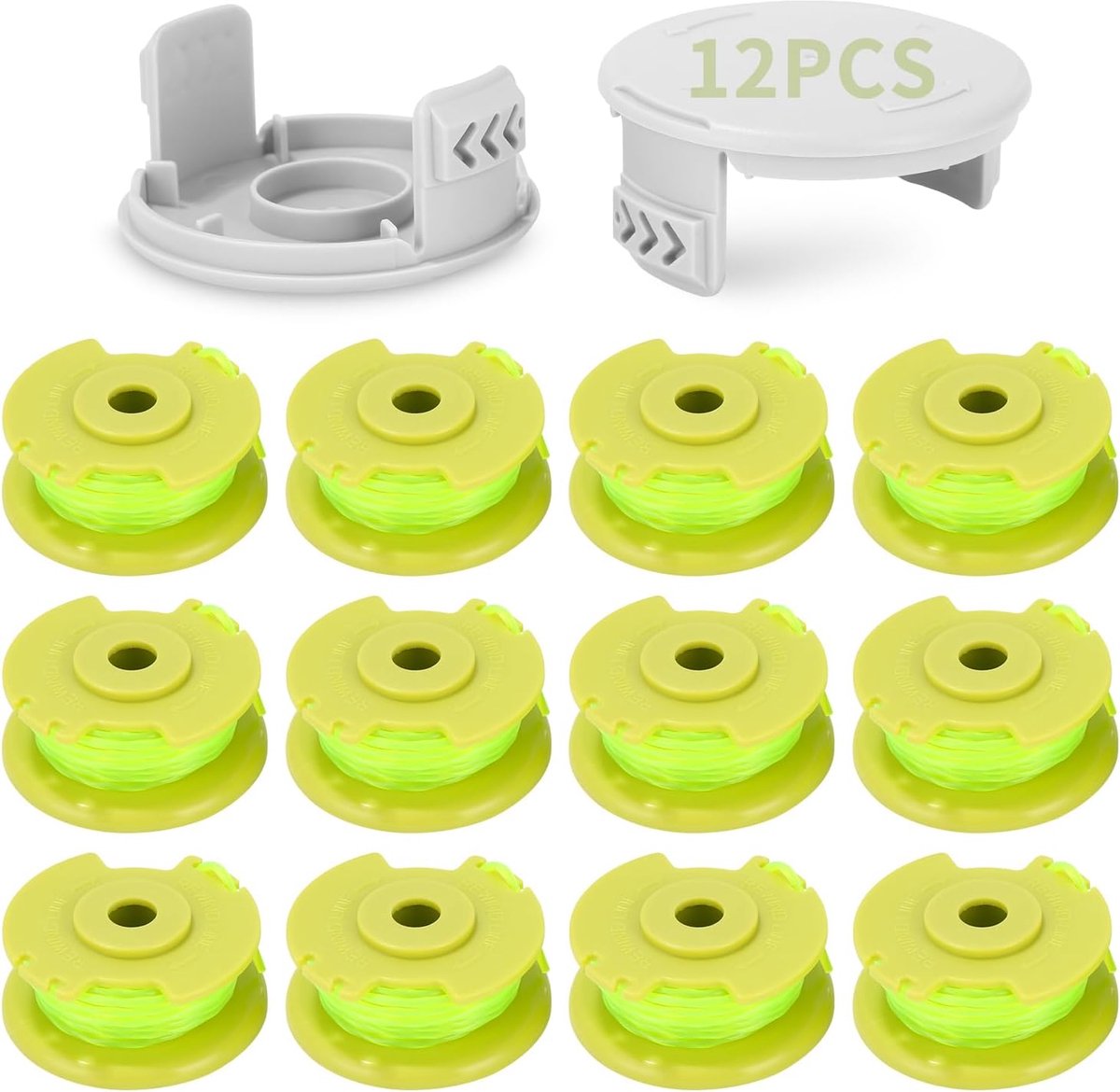 Vervangingsdraad 12 Piezas - 3.4m Lengte - Ø 2mm - Compatibel met Ryobi trimmers - SnelShoppen