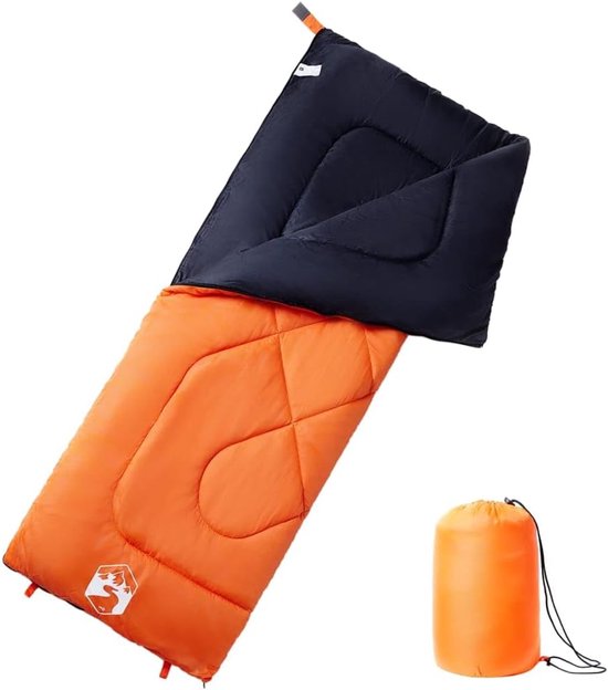 Slaapzak Volwassenen - Kampeerzak Outdoor - Kamperen en Reizen - Waterdicht Polyester - 190 x 72 cm - Marineblauw en Blauw — afbeelding 5