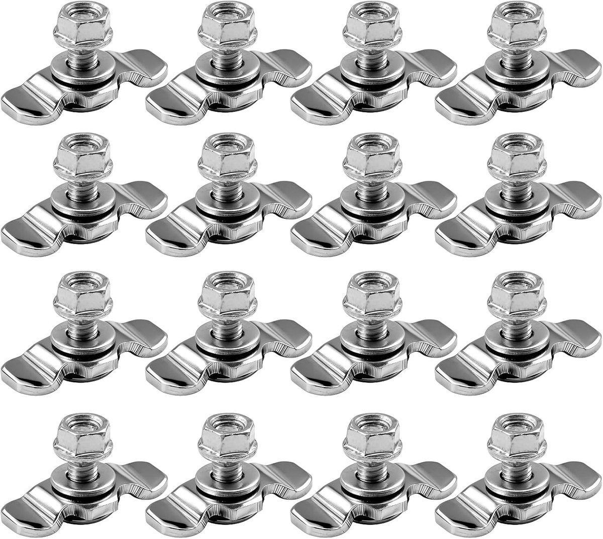 Screw fitting airline rails M8 x 20 mm - hoogwaardig met moer - robuust en corrosiebestendig - SnelShoppen