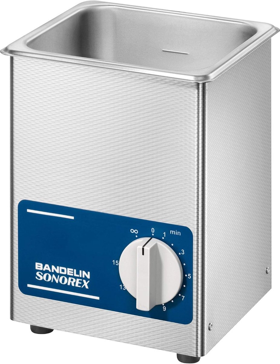 Ultrasoonreiniger 1.8 liter - roestvrij staal - 35 kHz frequentie - effectief reinigen van onderdelen - ShopVlot