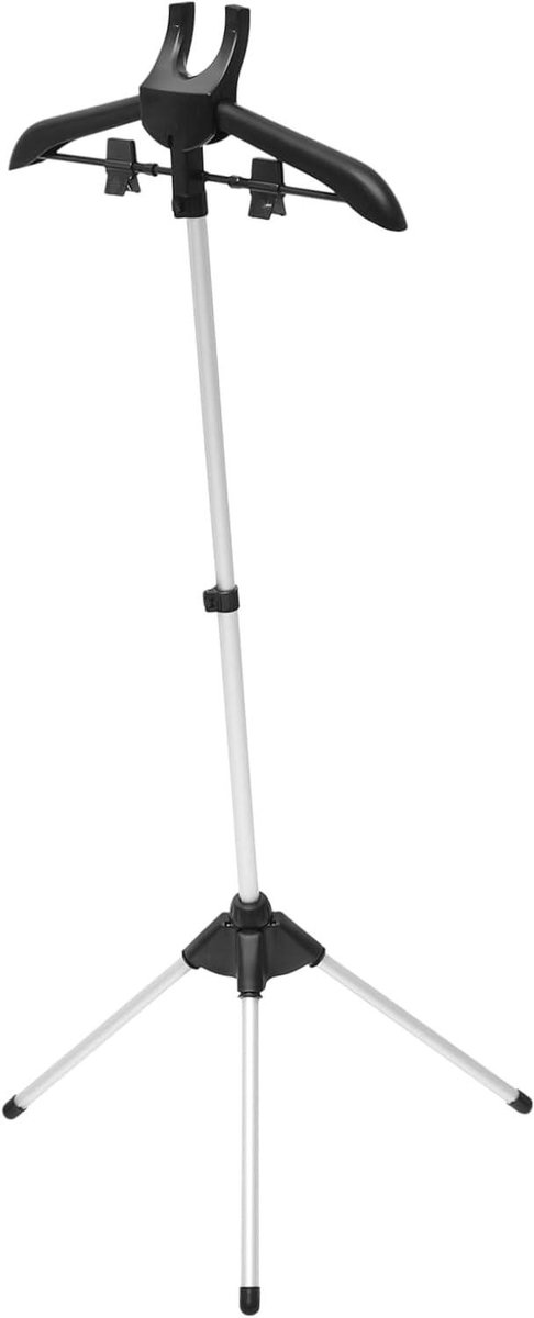 Kledinghanger Stomer - Stoomrek Kleding - Kleding Kreukvrij Maken - Verstelbaar - 160x40x40cm - Zilver