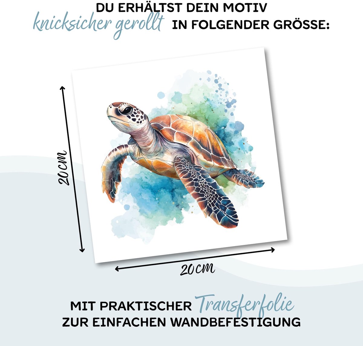 muursticker zeedieren 20 cm - oceaan ontwerp - kinderkamer decoratie - vrolijke muurstickers voor baby's en kinderen - ShopVlot