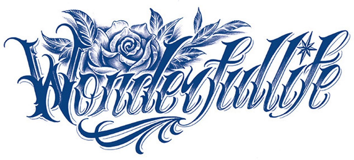 Tijdelijke tattoo tekst stoer 2 weken