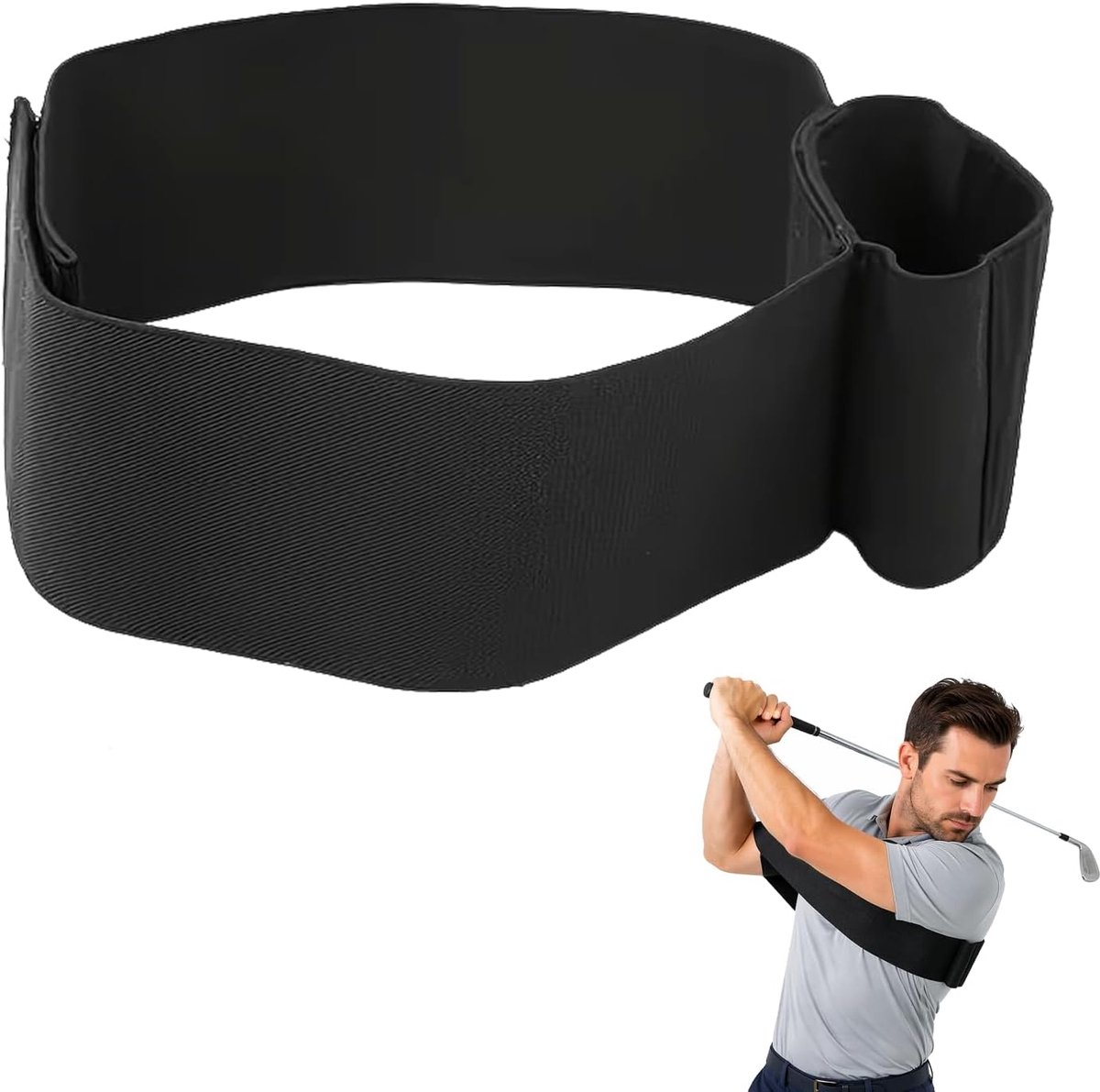 Golf Trainingshulp - Elastische Swing Trainer Riem - Houdingscorrectie - Verbeter stabiliteit - SnelShoppen