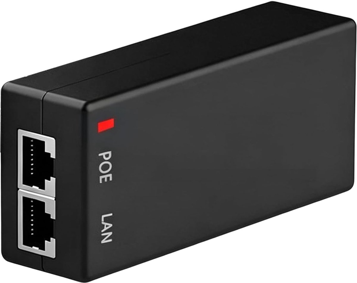 Gigabit PoE-injector 48 V 60 W - ethernetadapter met 2 RJ-45-poorten - voldoet aan IEEE 802.3af/at/BT - SnelShoppen