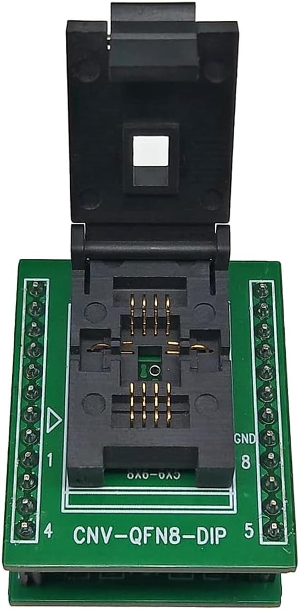 Programmeer Socket QFN8 DFN8 WSON8 - 1,2mm Pin Pitch - ZIF Adapter - Geschikt voor PCB Testen - SnelShoppen