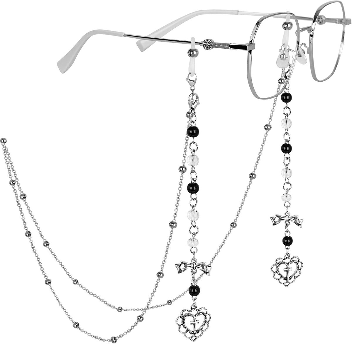 Brilketting Dames Verstelbaar - Glashelder - Antislip - Ideaal voor Zonnebrillen en Leesbrillen - SnelShoppen