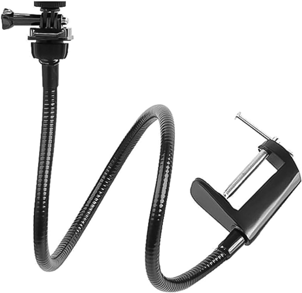SnelShoppen - Webcam Beugel Sport Camcorder Beugel Metalen Buigclip Bureau Camera Houder Voor C920 C922 C930e C930 C615 1/4 Inch Draad Statiefkop 360