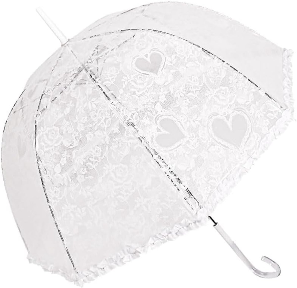 Paraplu vintage bruiloft - plastic lichtgewicht - windproof dome canopy - perfect voor speciale gelegenheden - SnelShoppen