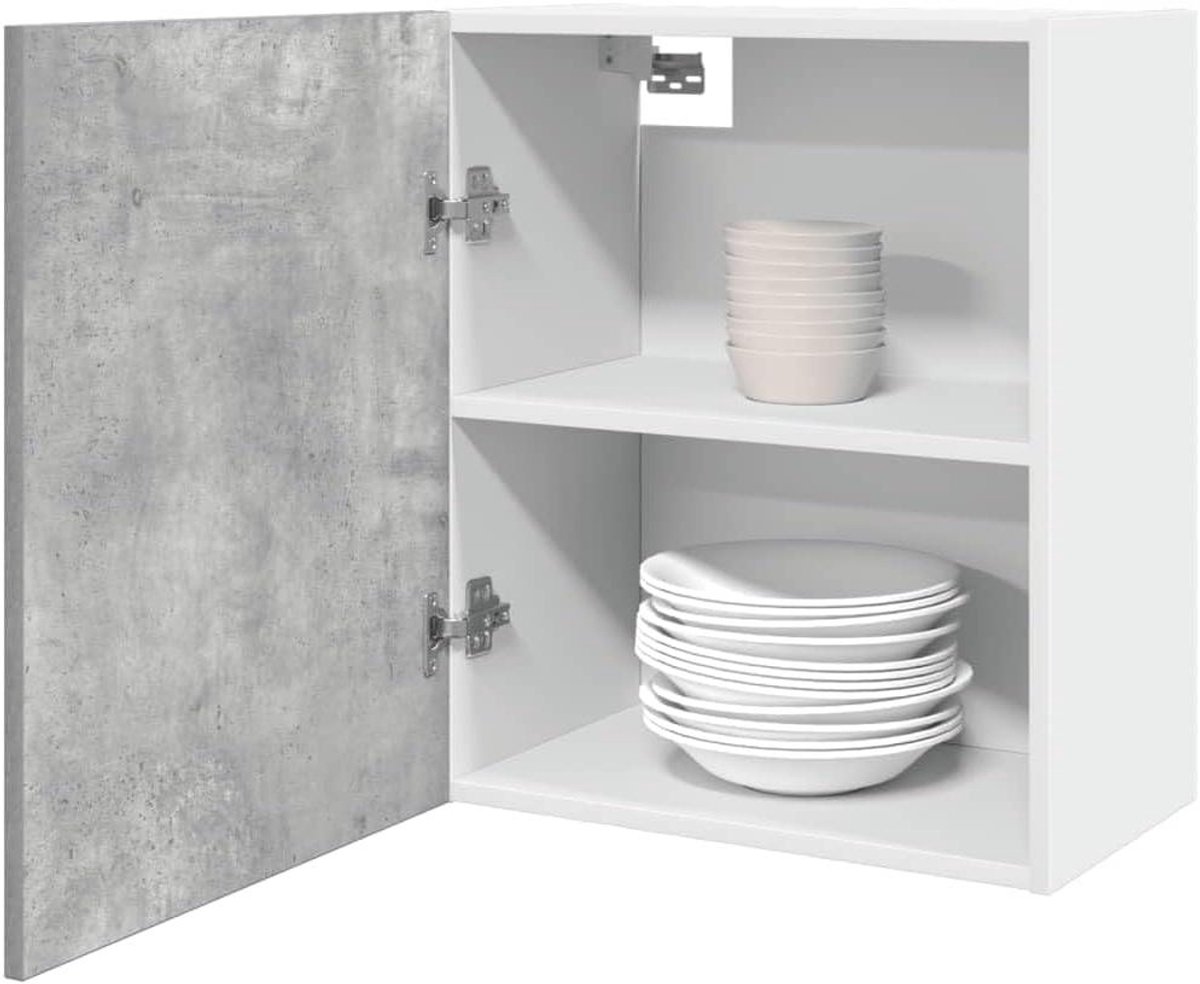 Hangkast Keuken - Wandkast Keuken - Keuken Organiseren - Betonlook Design - 50x31x60cm - Grijs