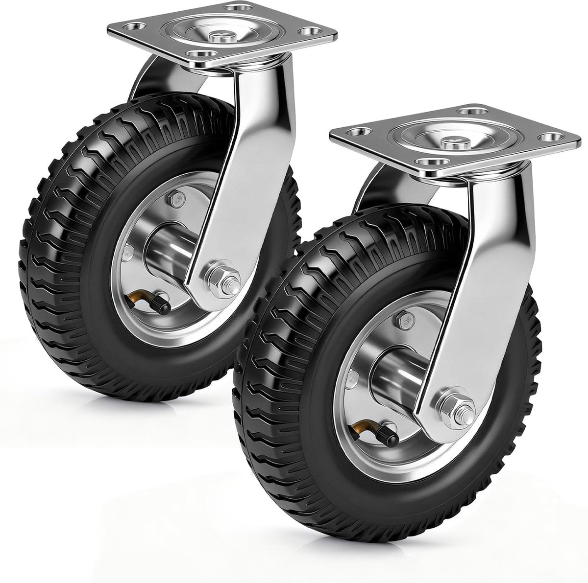 Transportwielen 200 mm - Pneumatische Tyres - Schokabsorberend - Ideaal voor handkar - SnelShoppen