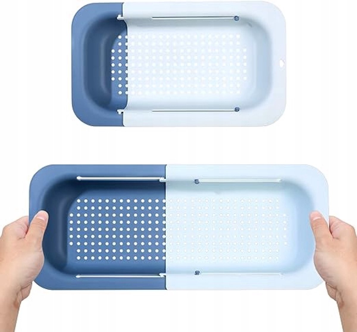 Verstelbare Telescoop Afdruiprek voor Spoelbak 34-47cm