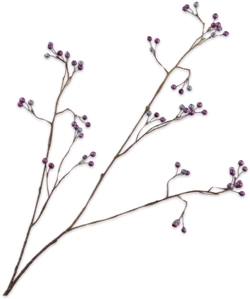 Silk-ka Kunstbloem-Zijden Bloem Bessentak Lavendel 94 cm