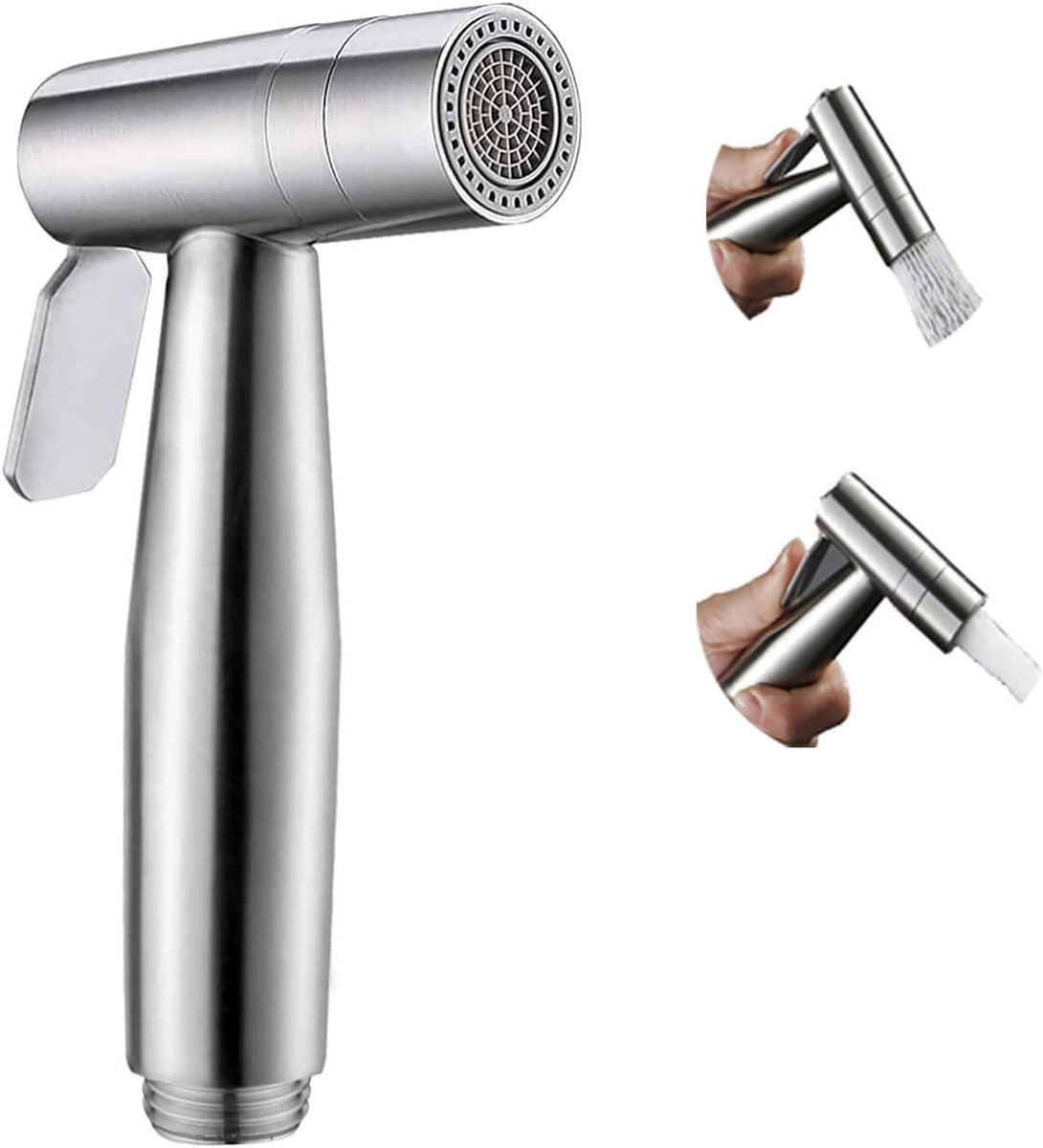 Bidet douche met 2 spuitstanden - roestvrij staal - hygiënisch en comfortabel gebruik - ShopVlot