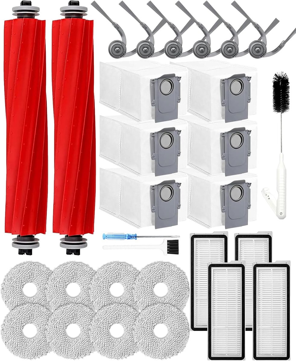 Robotstofzuiger accessoires 29-delig - geschikt voor Roborock QV 35A/QV 35S/QR 598/QR 798 - ShopVlot