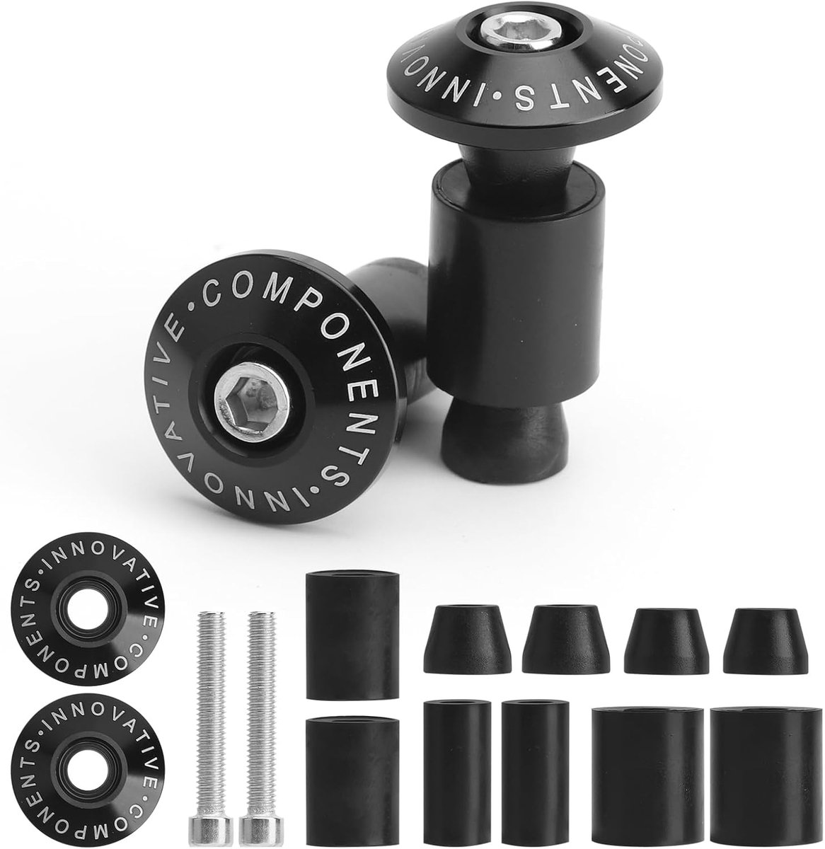 CNC Aluminium Handvatdoppen 22 mm - Robuust en Elegant - Schokbescherming voor Mountainbike - SnelShoppen