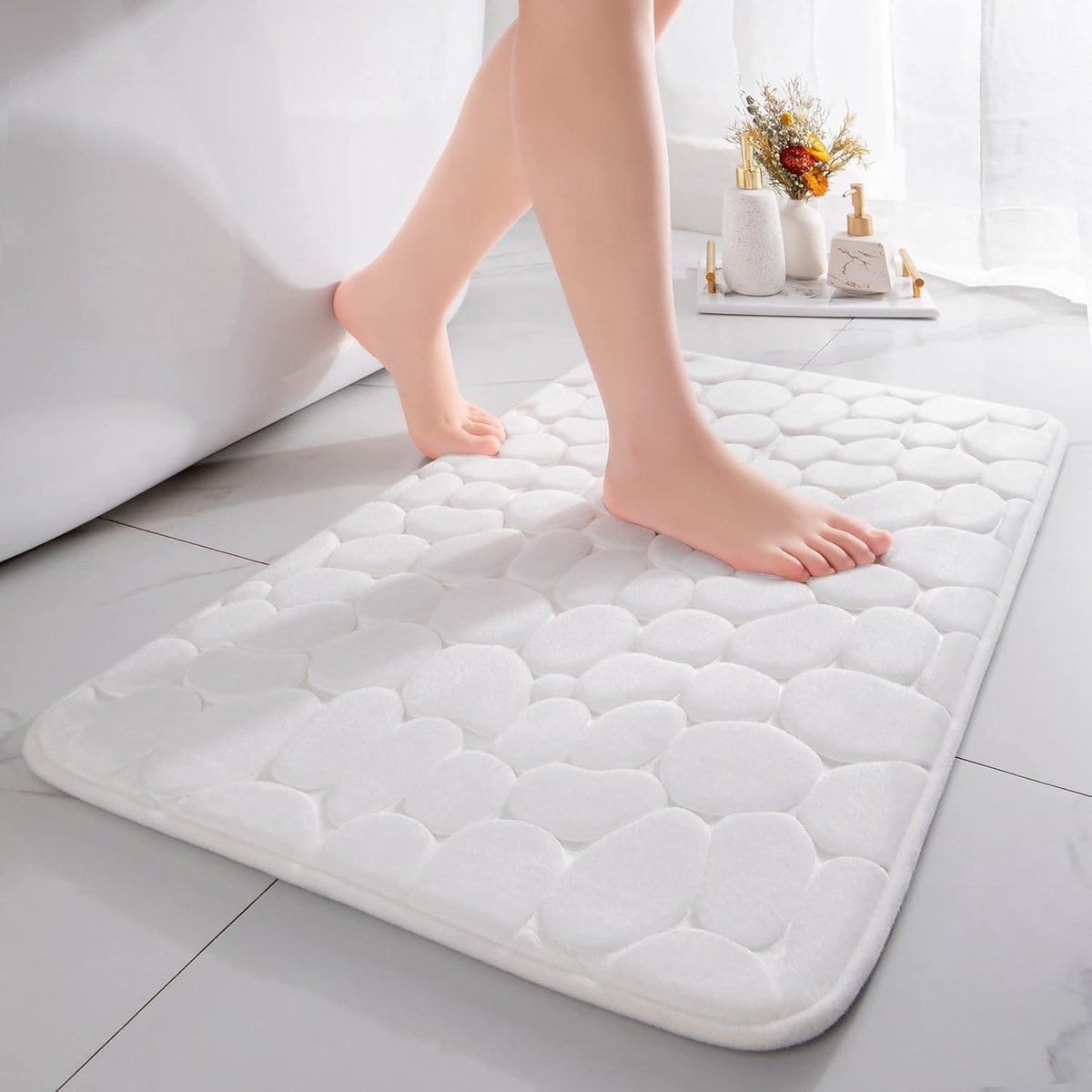 Badmat Memory Foam 43 x 61 cm - Absorberend - Antislip - Comfortabel voor je voeten - SnelShoppen