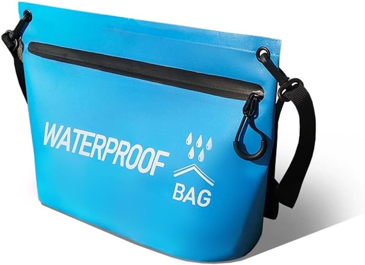 Waterdichte zwemtas IPX4 - enkele tas - verstelbare schouderband - ideaal voor strand en wateractiviteiten - SnelShoppen