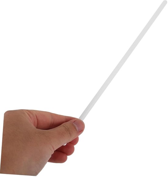 Roerstaaf Lab - Roerstokje Mixer - Vloeistoffen Mengen - Hittebestendig Slijtvast - 25 x 0.5 cm - Zilver — afbeelding 3