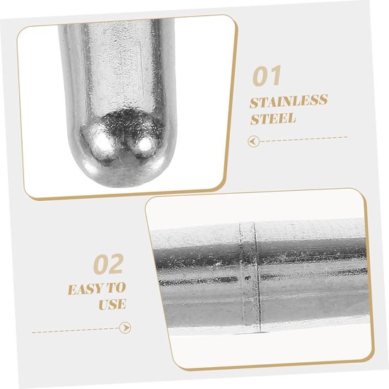 Roestvrijstalen Roerstaaf - Magnetische Roerder Staaf - Laboratorium Experimenten - Compact Formaat - 2.35 x 0.7 cm - Zilver — afbeelding 3