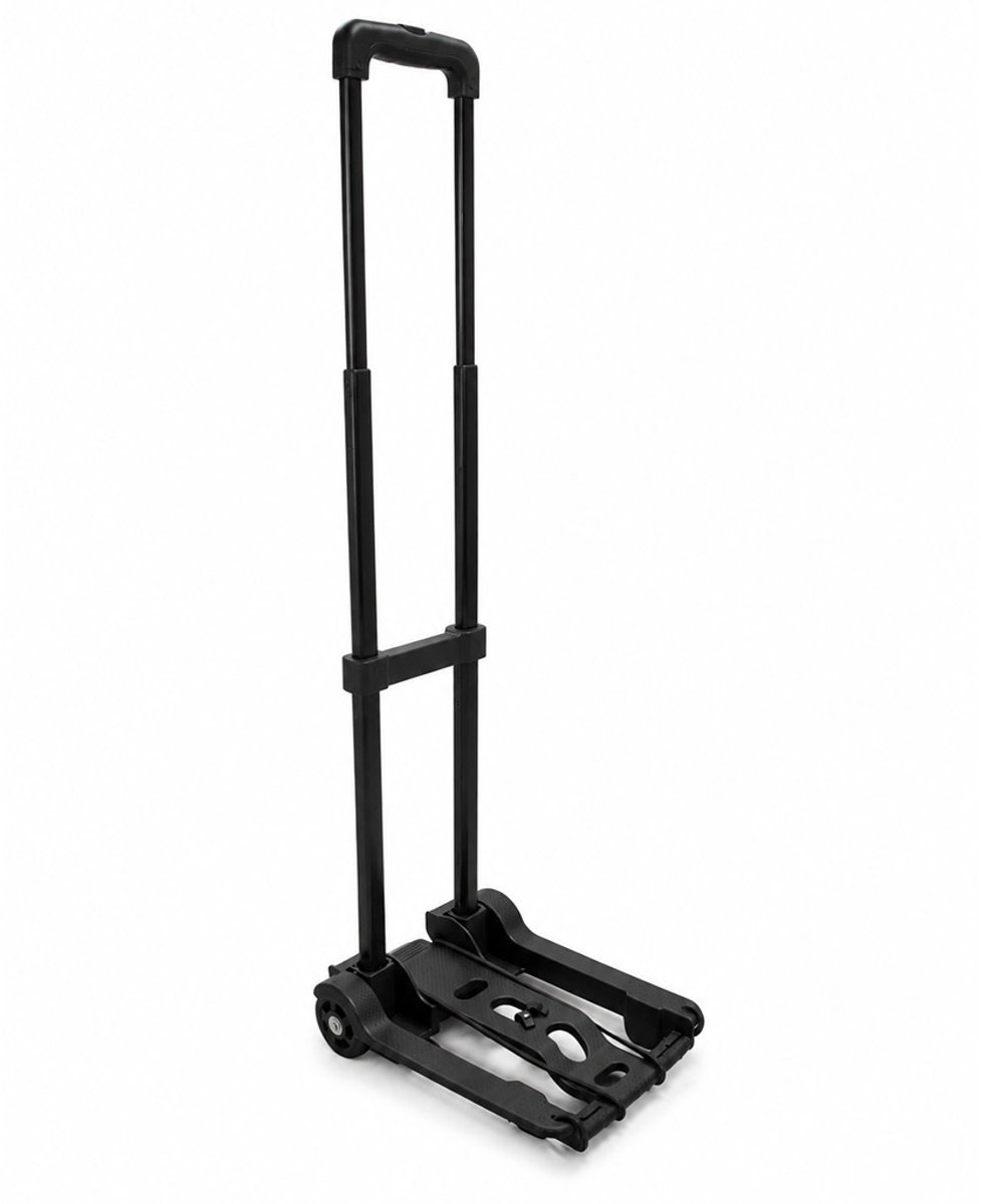 Kortpack inklapbare hand trolley - steekwagens - zwart - 40kg belasting - makkelijk op te bergen