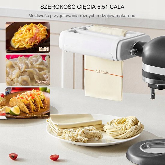 Multifunctionele pastamachine voor pasta, deeg, ravioli en lasagne — afbeelding 3