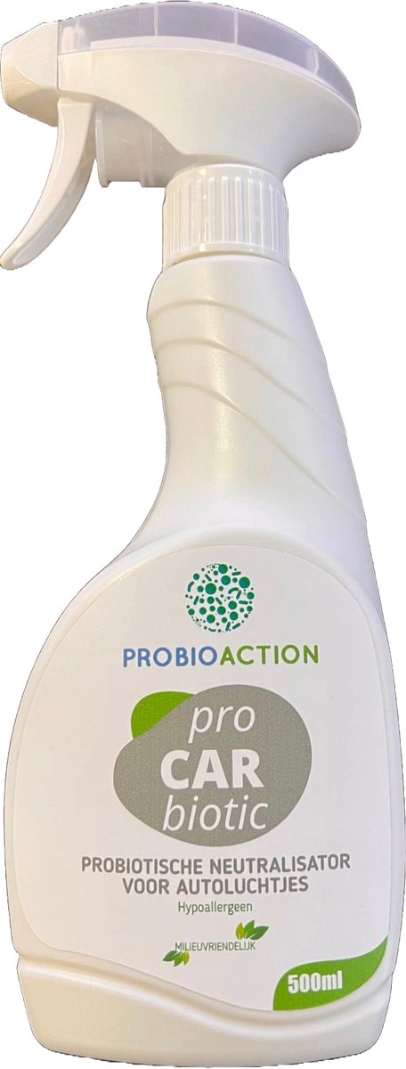 ProbioAction - Pro Car Biotic - Probiotische geurverwijderaar voor Auto's - Caravans - Campers - 100% natuurlijk - 100 ml